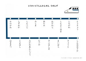 ひらがな路線図 ぐんぐんわーく